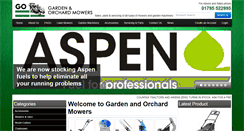 Desktop Screenshot of gardenandorchardmowers.co.uk